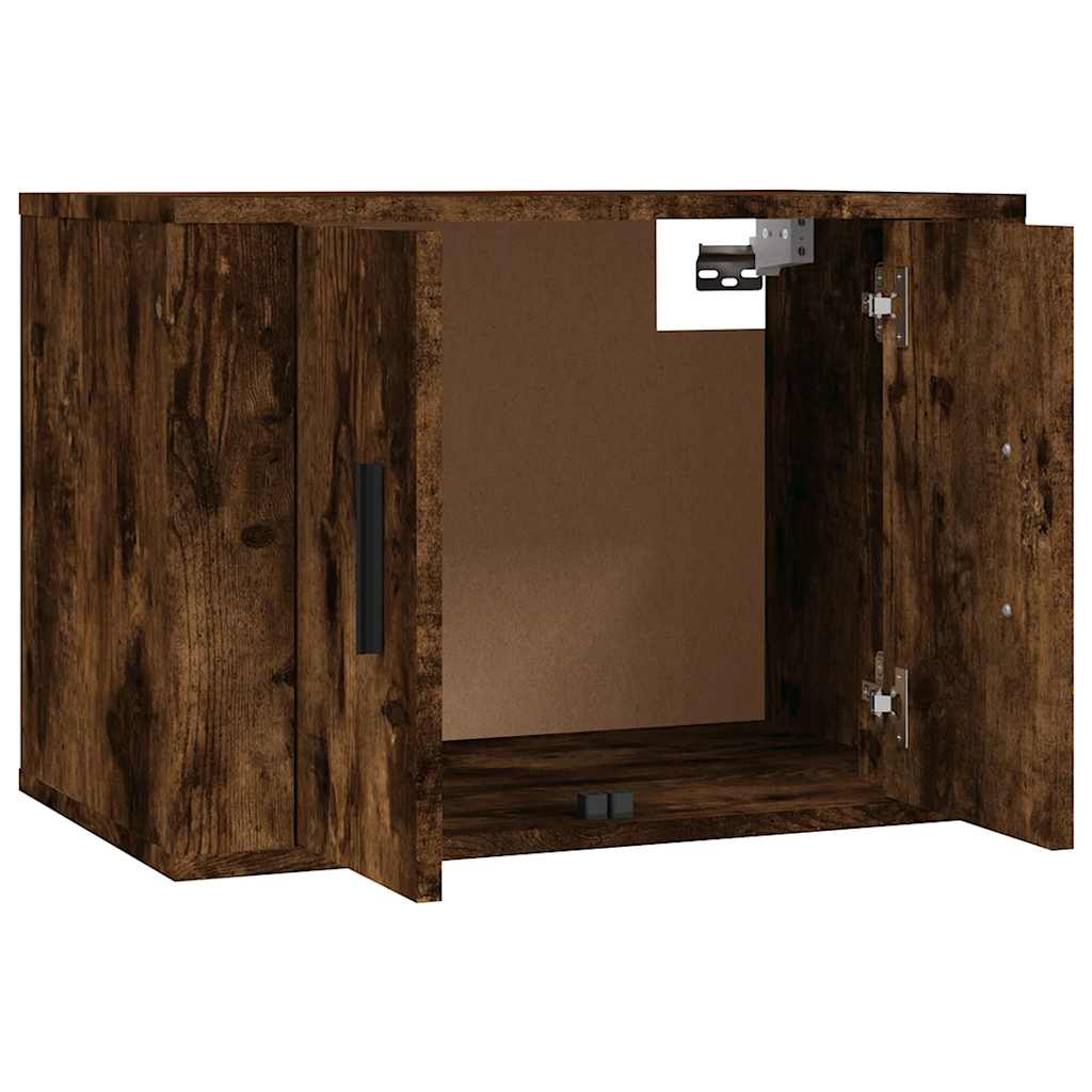 2 Piece Wall-mounted TV Cabinet Set Smoked Oak 57x34,5x40 cm