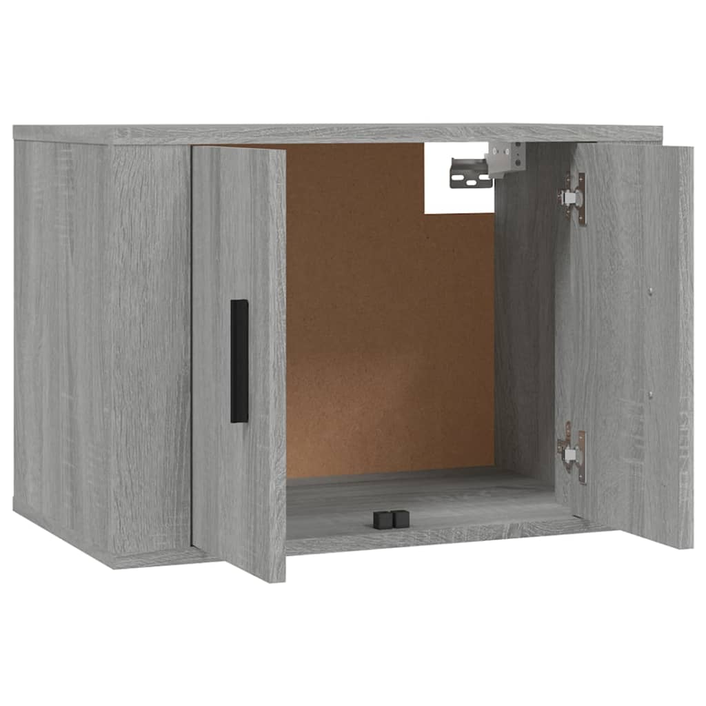 2 Piece Wall-mounted TV Cabinet Set Grey Sonoma 57x34,5x40 cm