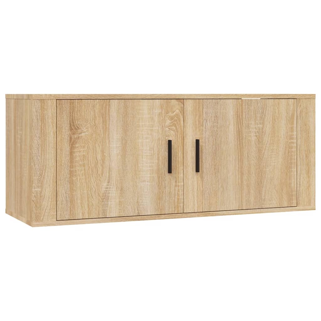 2 Piece TV Cabinet Set Sonoma Oak Engineered Wood