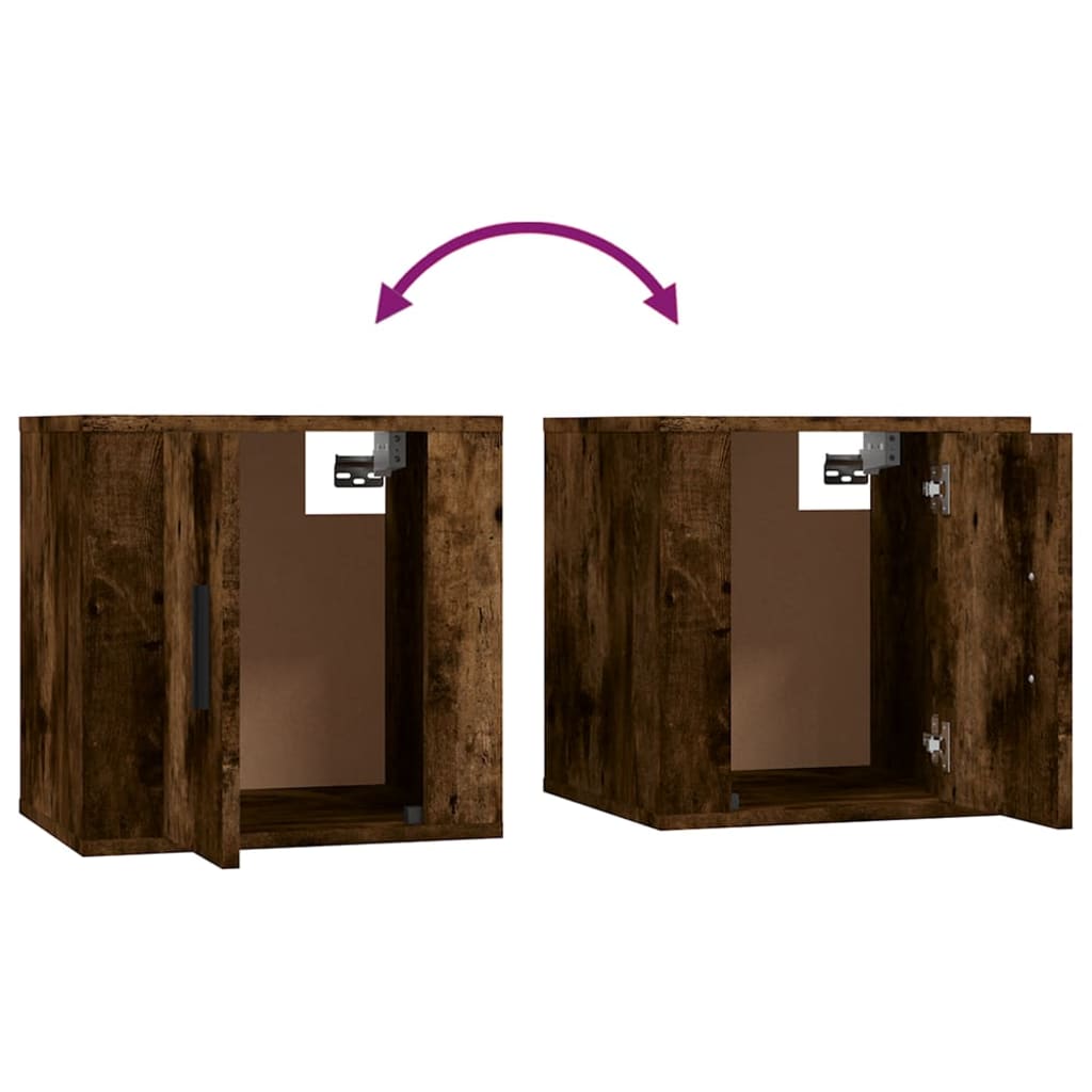 7 Piece TV Cabinet Set Smoked Oak Engineered Wood