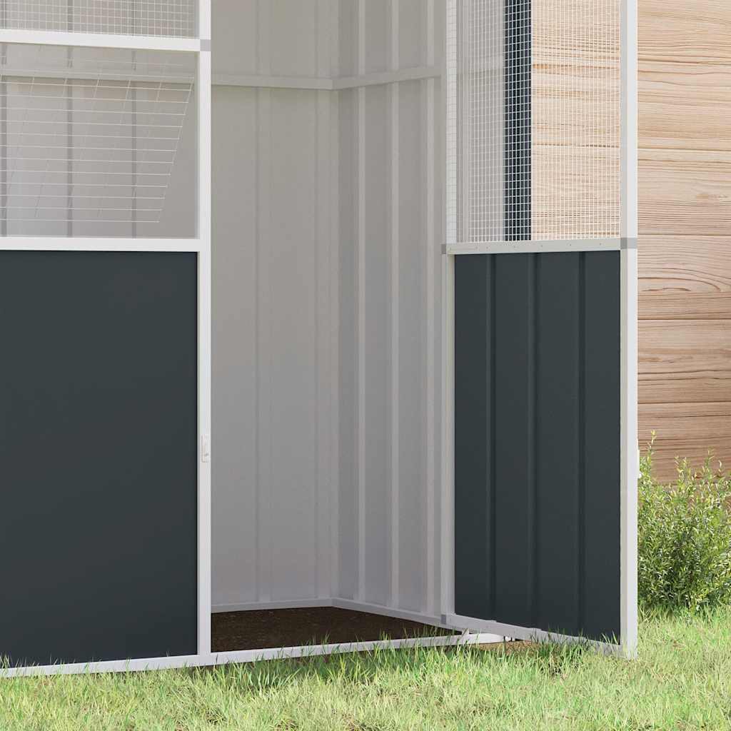 Bird Cage Anthracite 215x78x200 cm Galvanised Steel