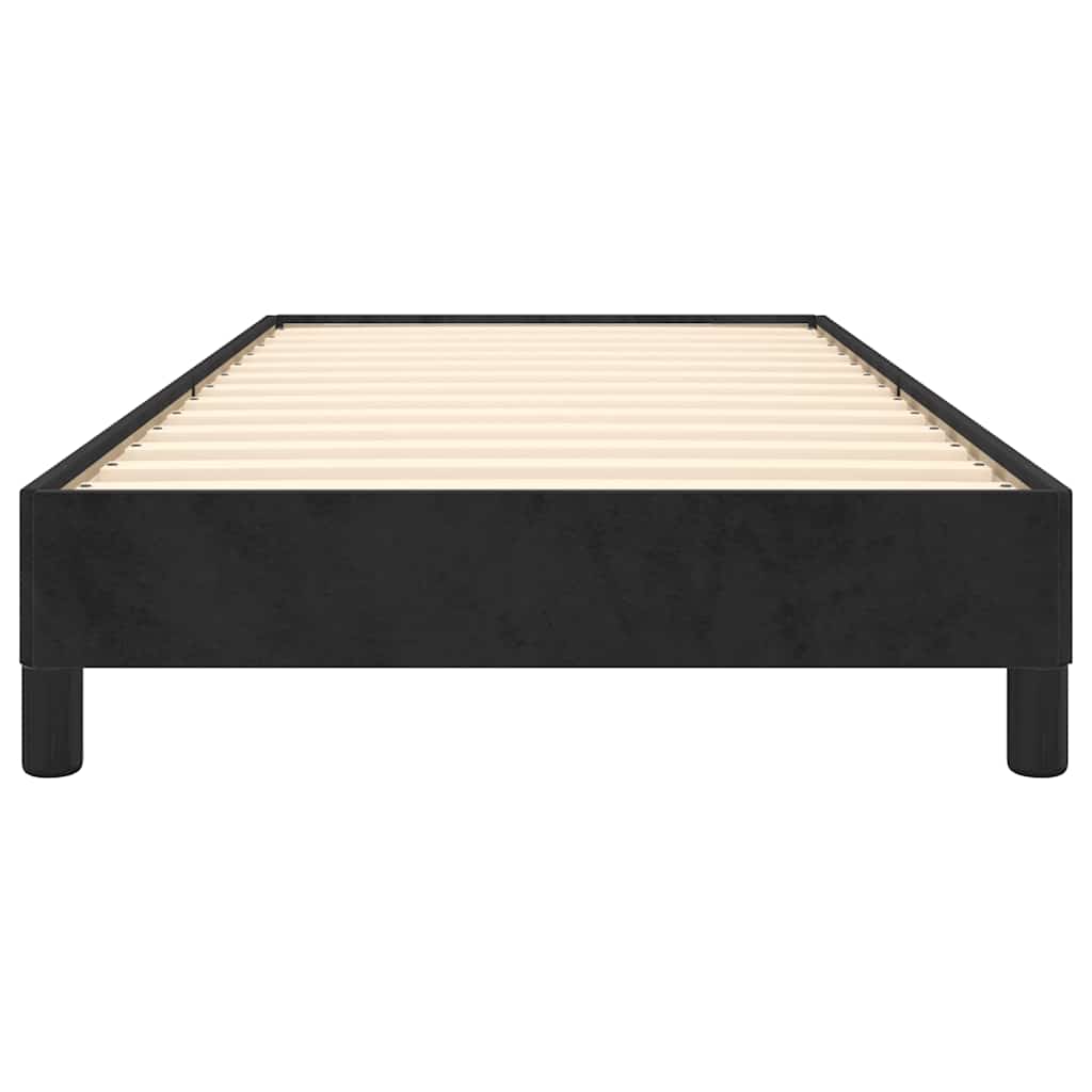 Bed Frame without Mattress Black King Single Velvet