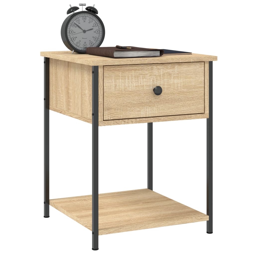 Bedside Table Sonoma Oak 44x45x58 cm Engineered Wood