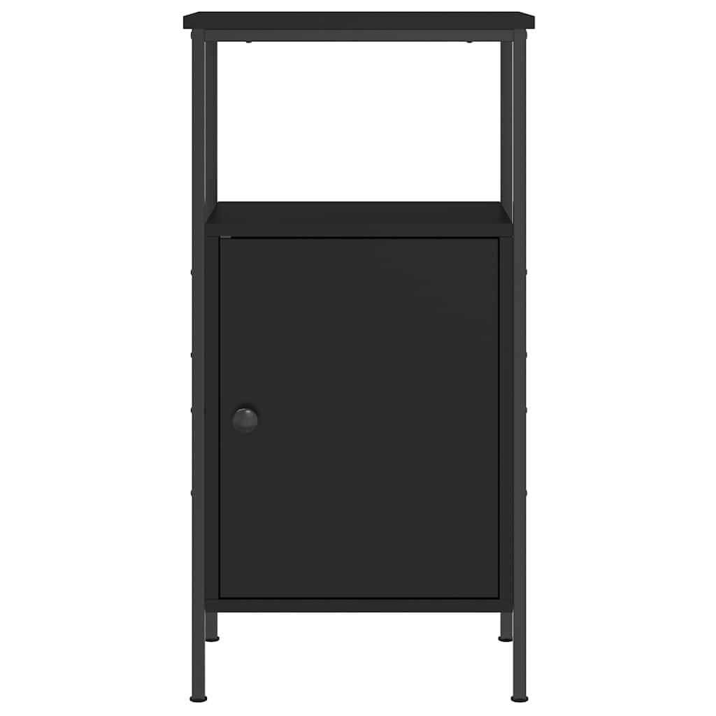 Bedside Cabinets 2 pcs Black 41x31x80 cm Engineered Wood