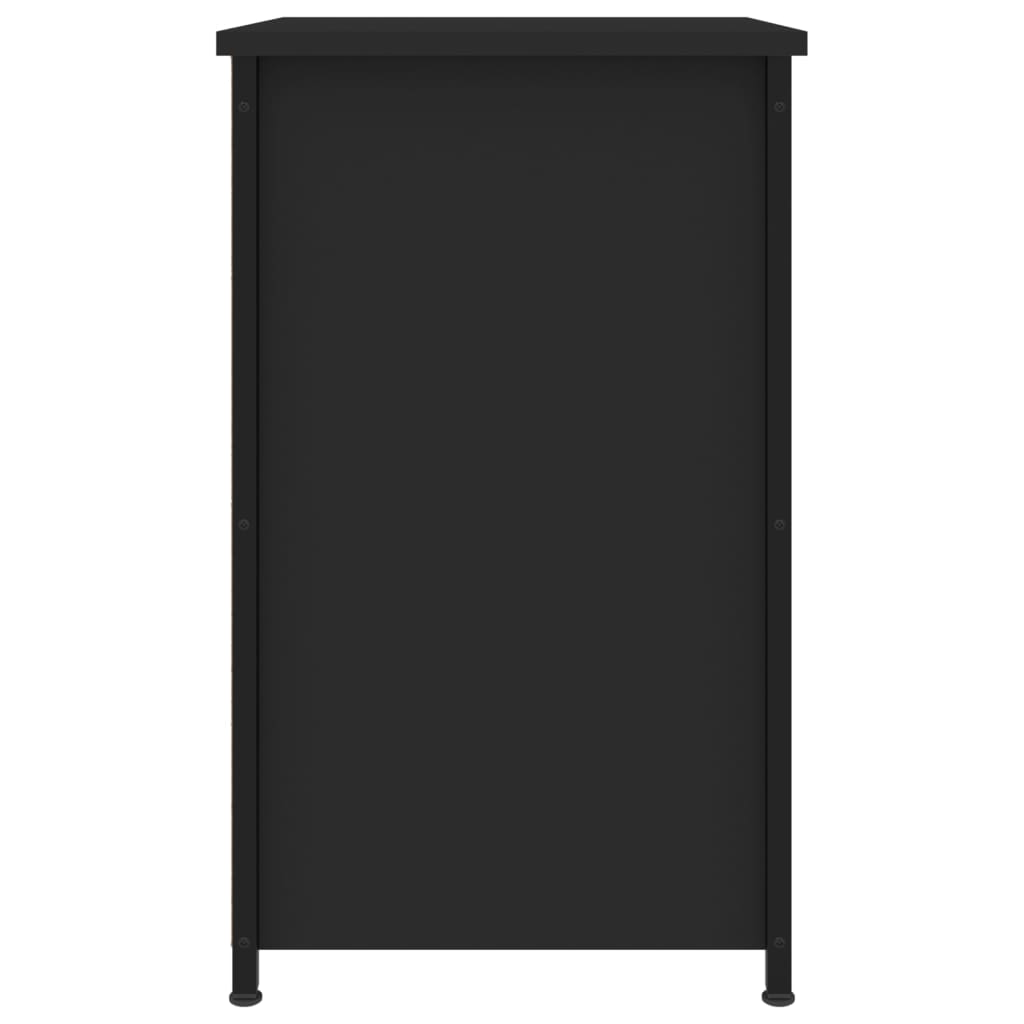 Bedside Cabinet Black 40x36x60 cm Engineered Wood