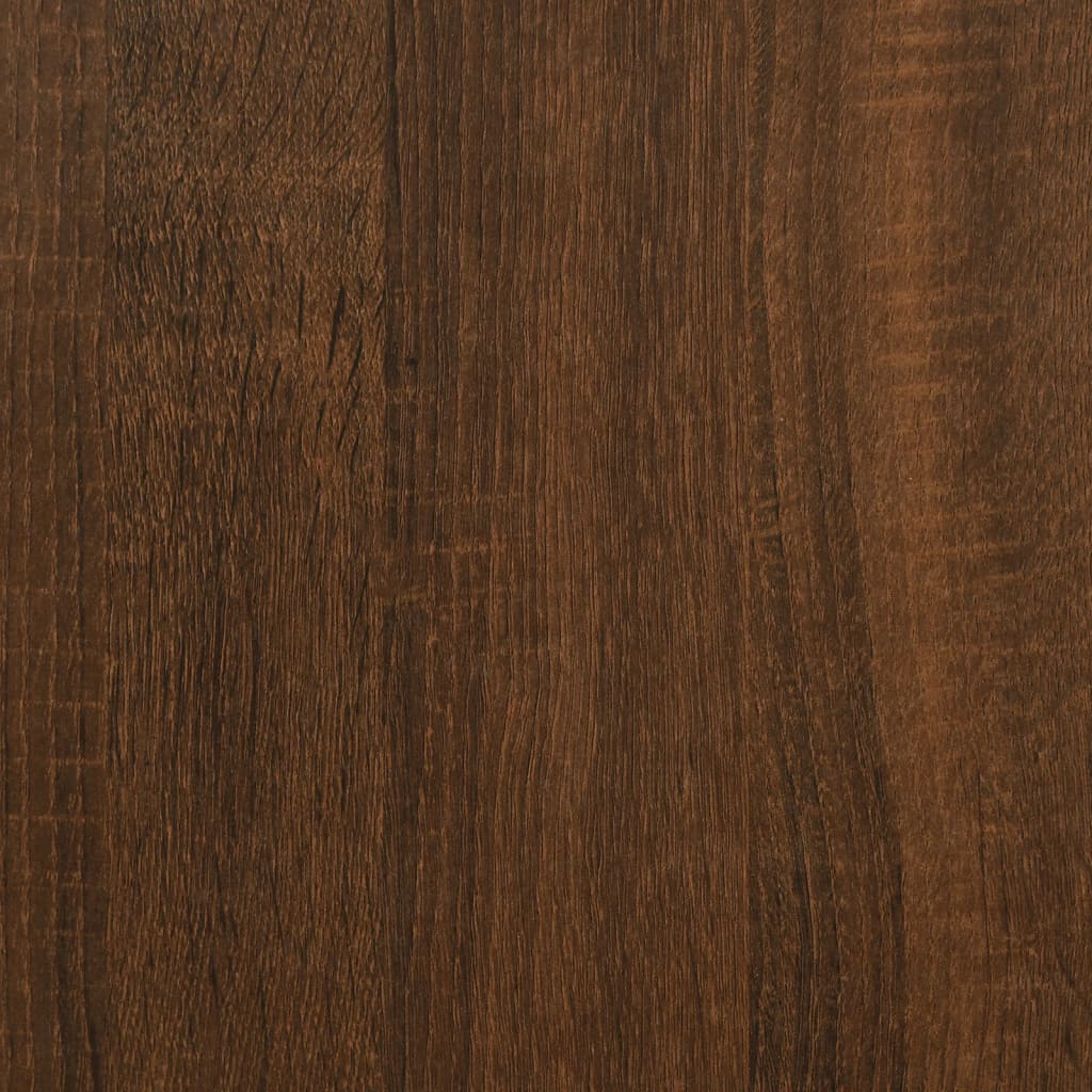 Bedside Cabinet Brown Oak 40x42x55 cm Engineered Wood