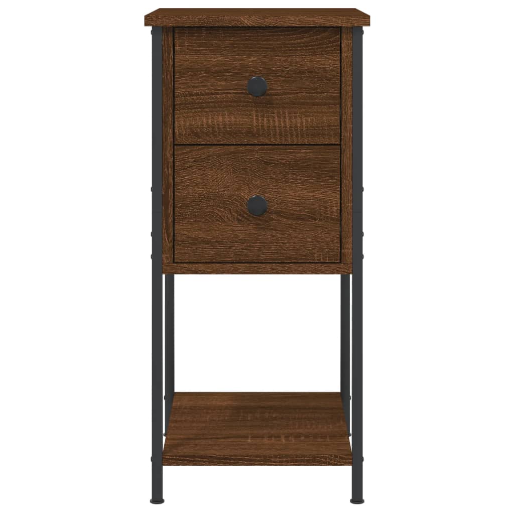Bedside Cabinet Brown Oak 32x42x70 cm Engineered Wood
