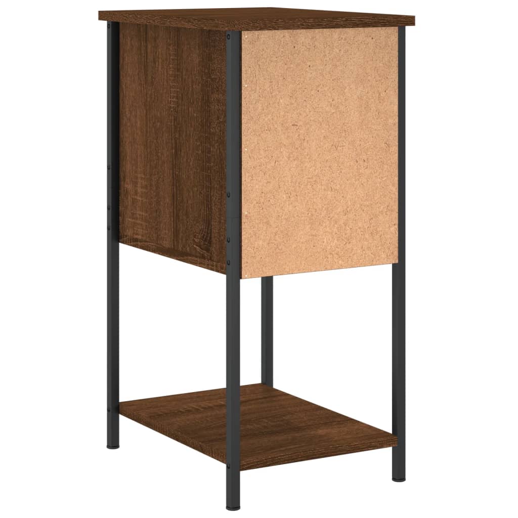 Bedside Cabinet Brown Oak 32x42x70 cm Engineered Wood