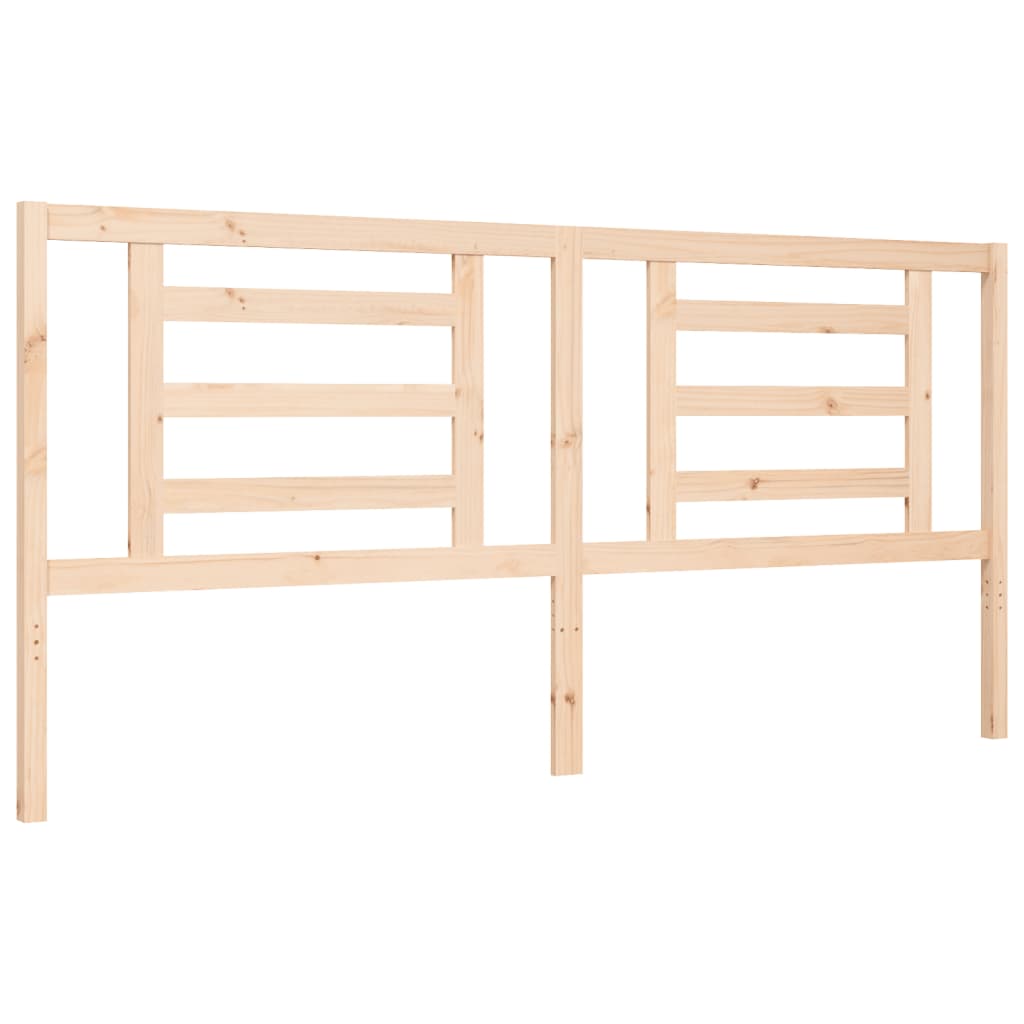 Bed Frame without Mattress 183x203 cm King Solid Wood Pine