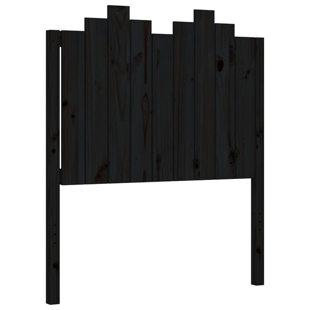 Bed Frame without Mattress Black 90x190 cm Solid Wood