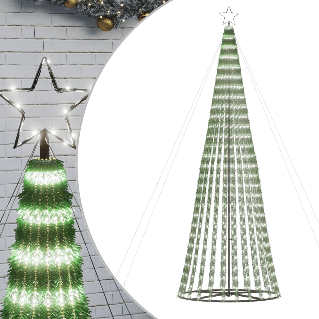 LED Christmas Tree 688 LEDs Cold White 300 cm