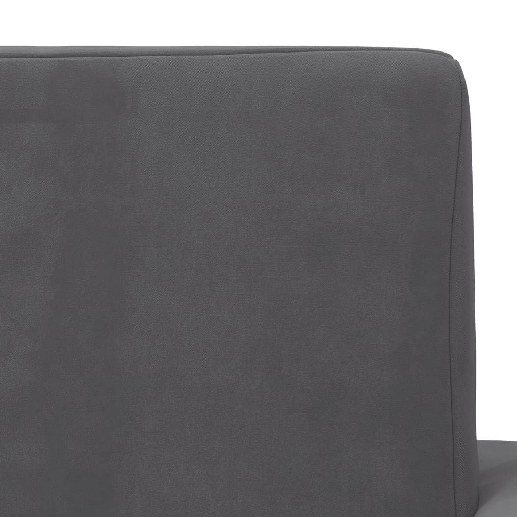 Kids' Sofa Bed 2-Seater Anthracite Soft Plush