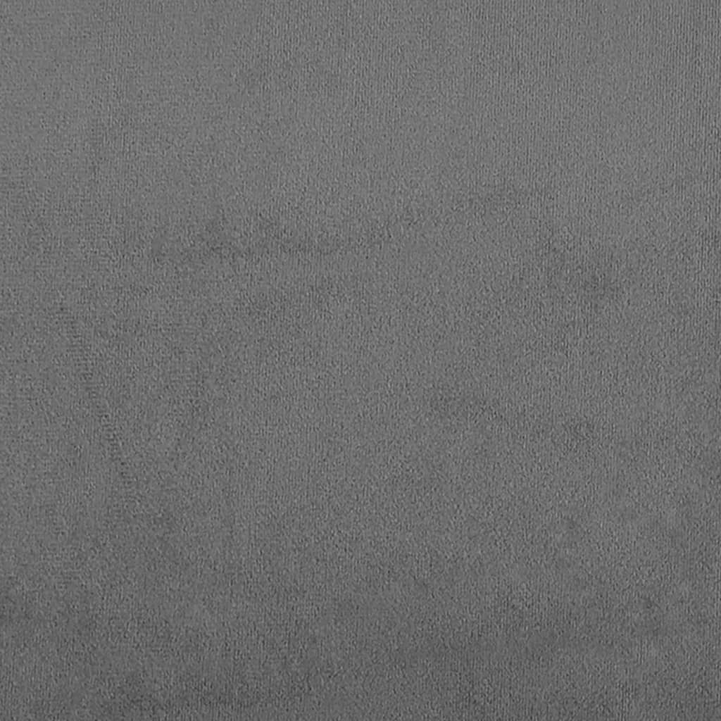 2 Piece Sofa Set with Cushions Dark Grey Microfibre Fabric