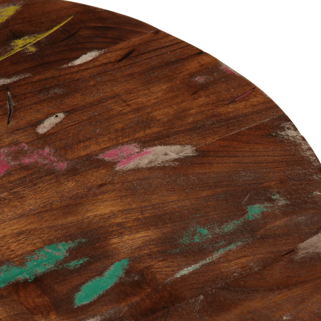 Table Top Ø 50x1.5 cm Round Solid Wood Reclaimed