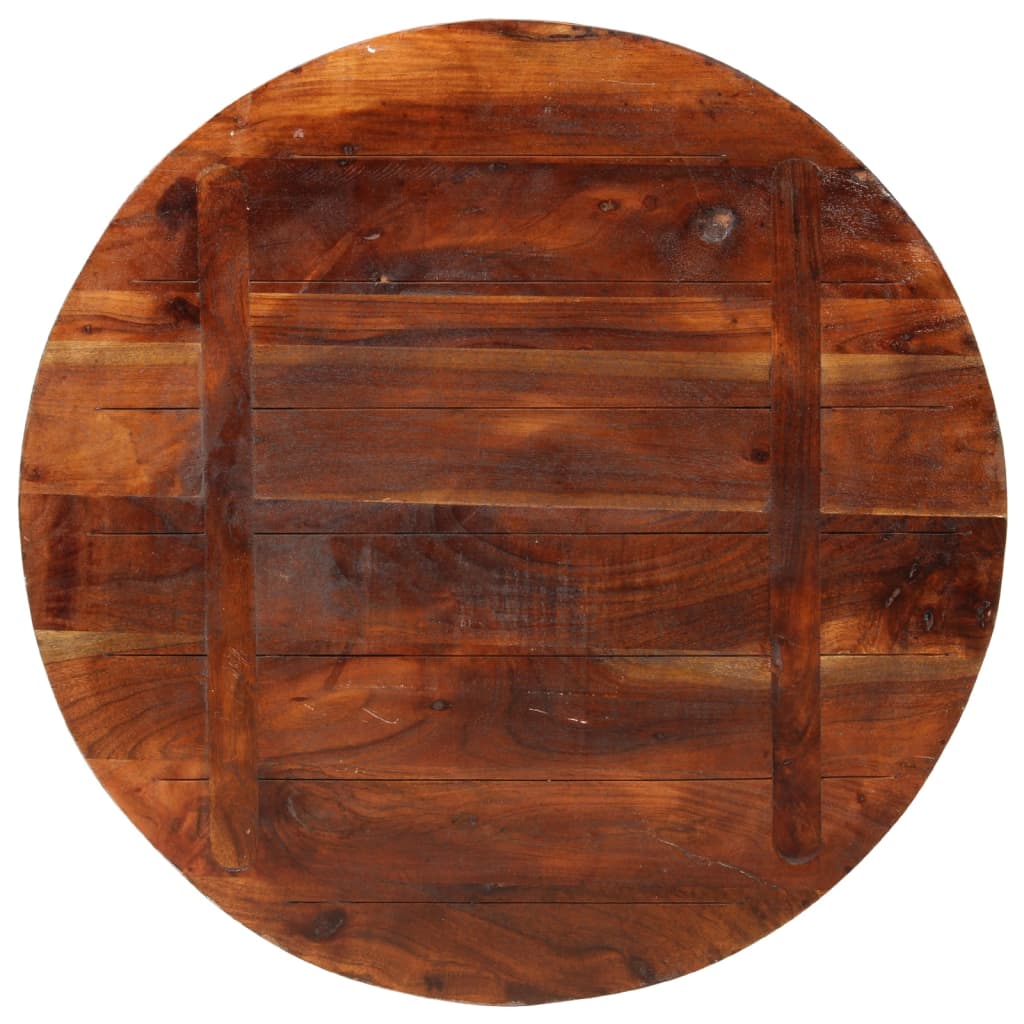 Table Top ?80x1.5 cm Round Solid Wood Reclaimed