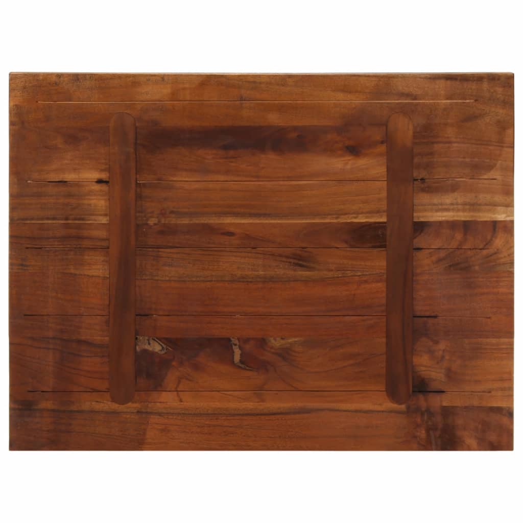 Table Top 80x70x1.5 cm Rectangular Solid Wood Reclaimed