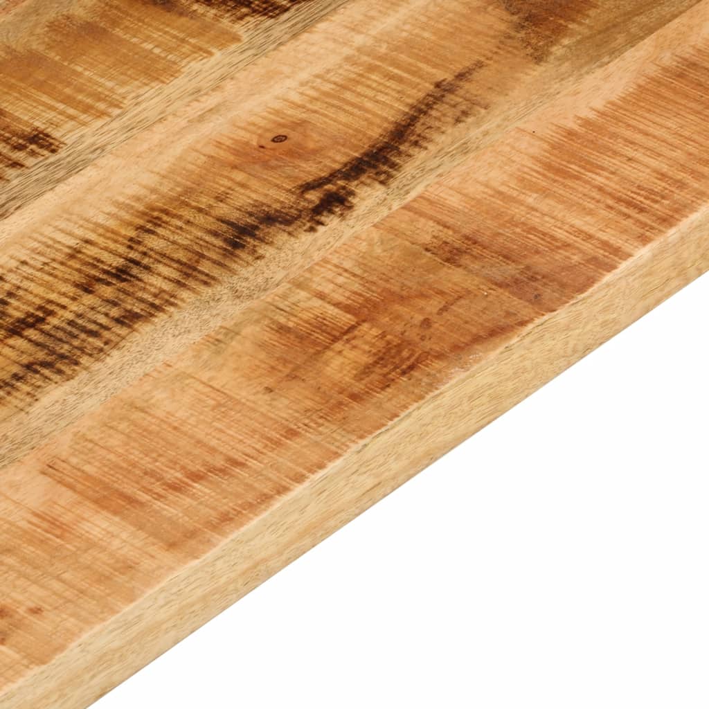 Table Top 140x60x1.5 cm Rectangular Solid Wood Rough Mango