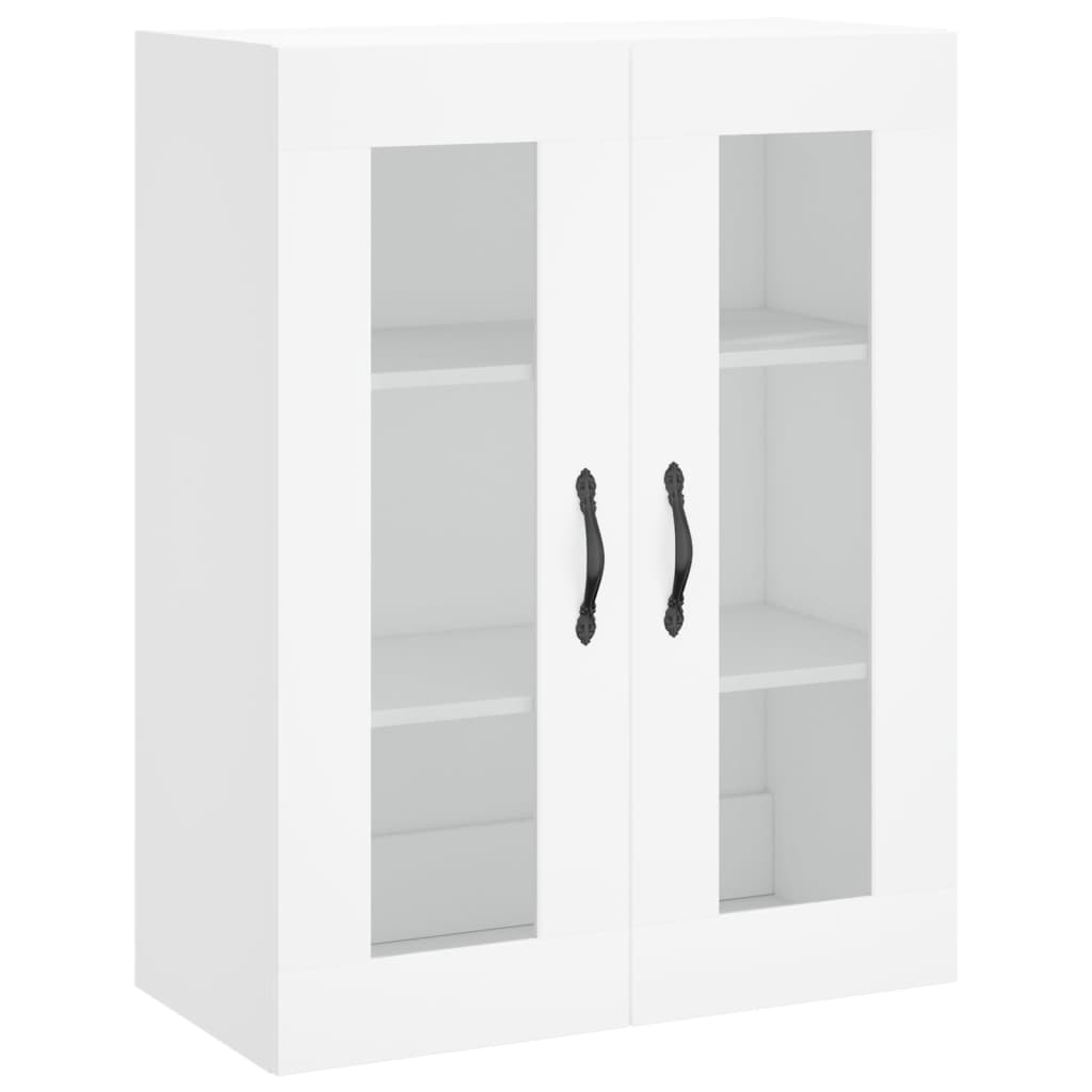 Wall Mounted Cabinet White 69.5x34x90 cm Engineered Wood