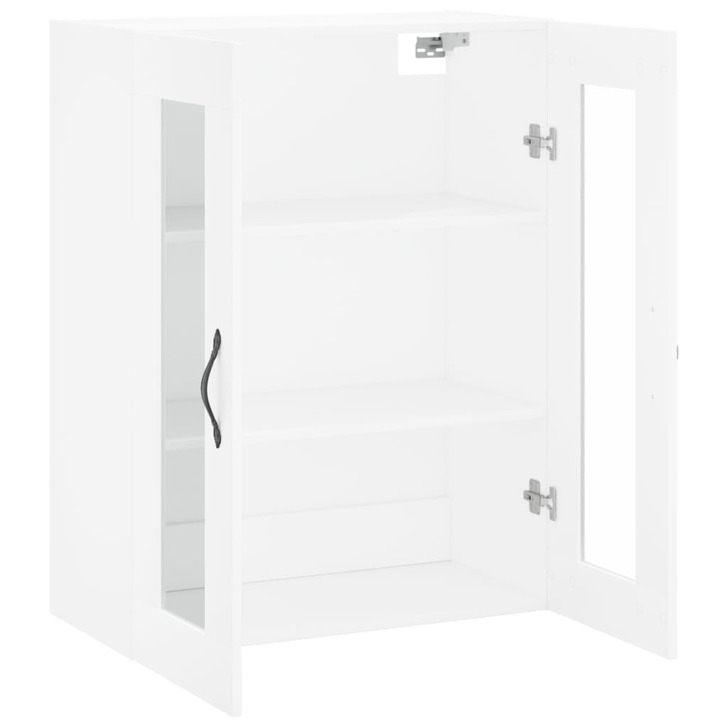 Wall Mounted Cabinet White 69.5x34x90 cm Engineered Wood