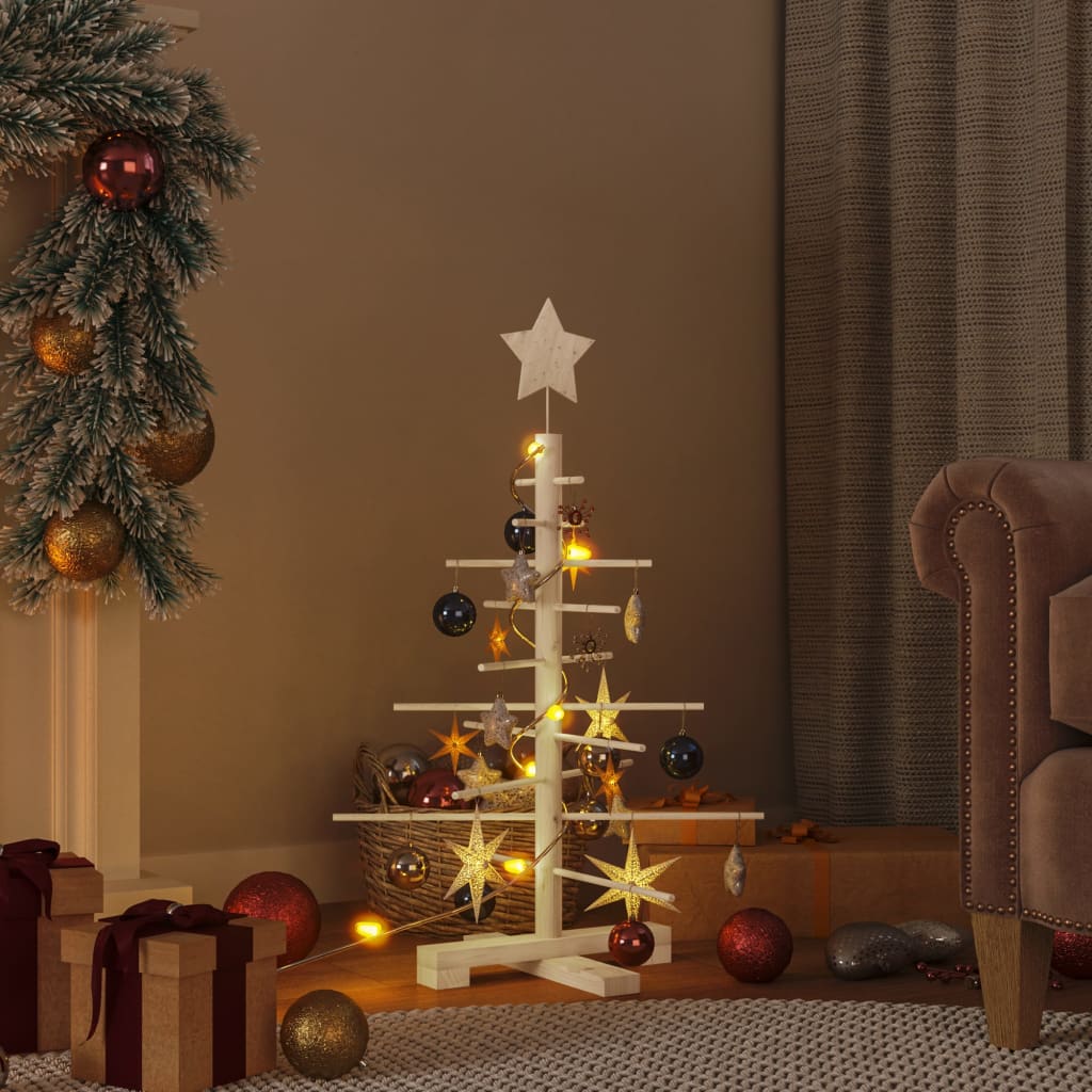 Wooden Christmas Tree Bamboo Natural with Unfinished