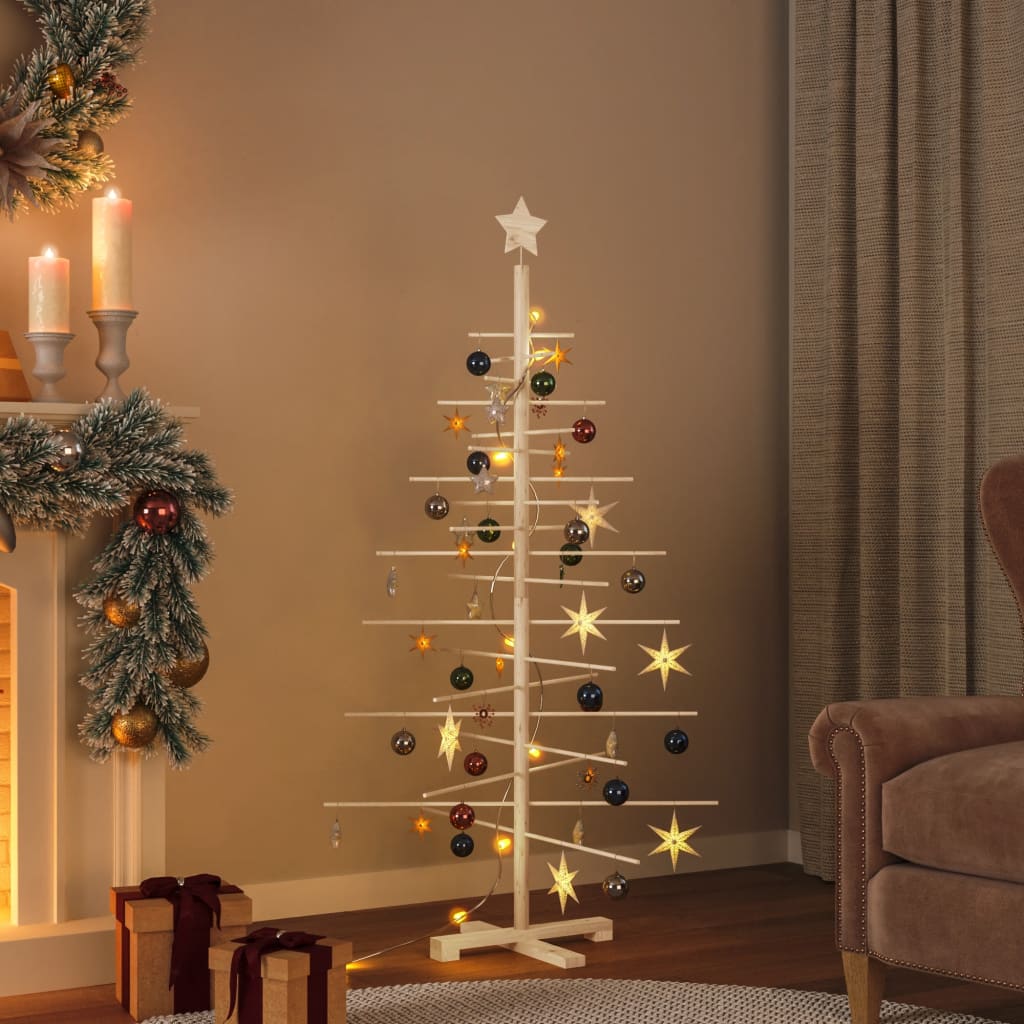 Wooden Christmas Tree Bamboo Natural with Unfinished