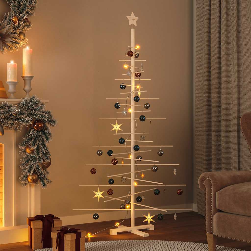 Wooden Christmas Tree Bamboo Natural with Unfinished