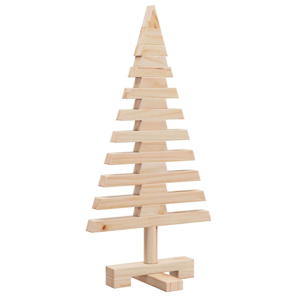 Wooden Christmas Tree Solid Pine Wood Natural with Unfinished