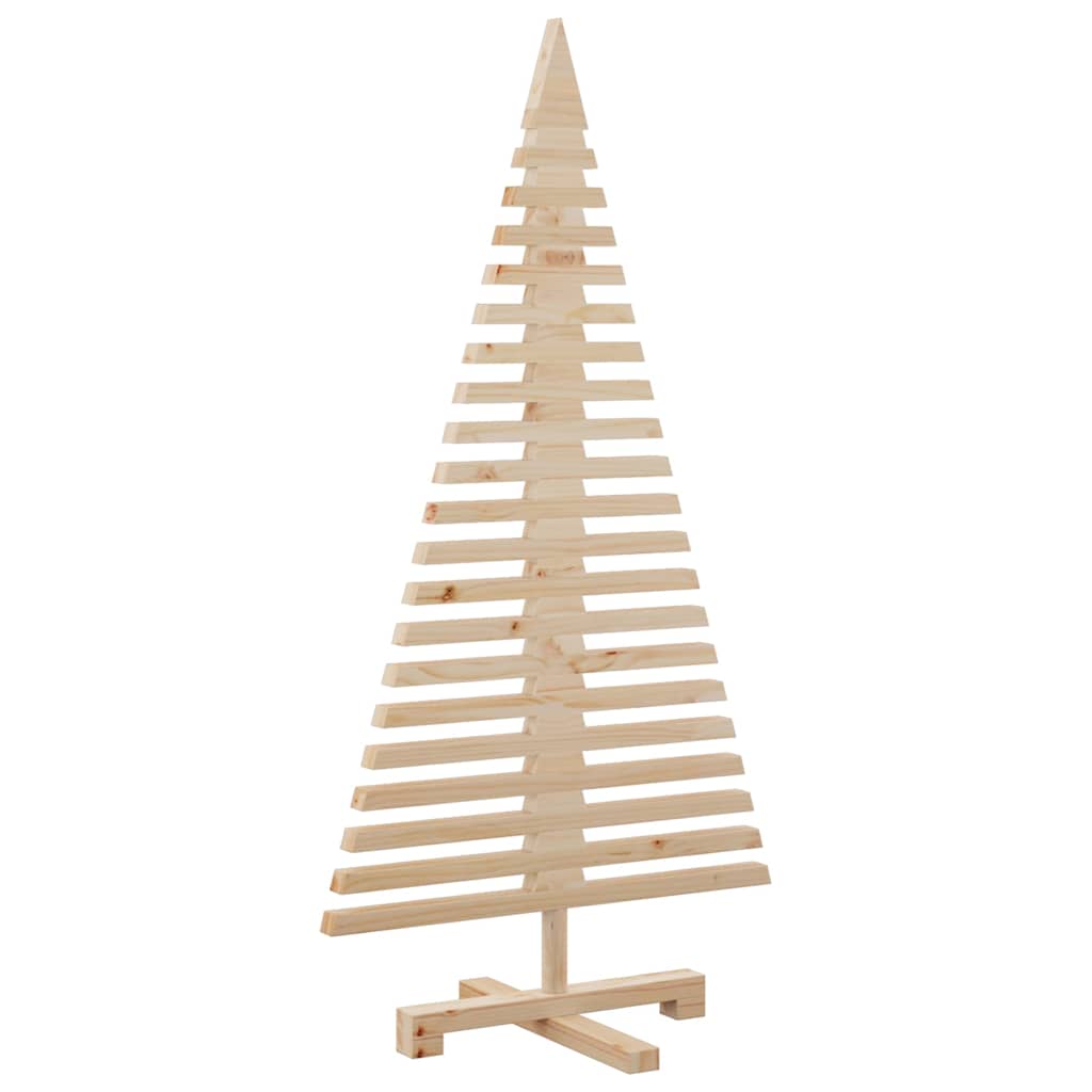 Wooden Christmas Tree Solid Pine Wood Natural with Unfinished