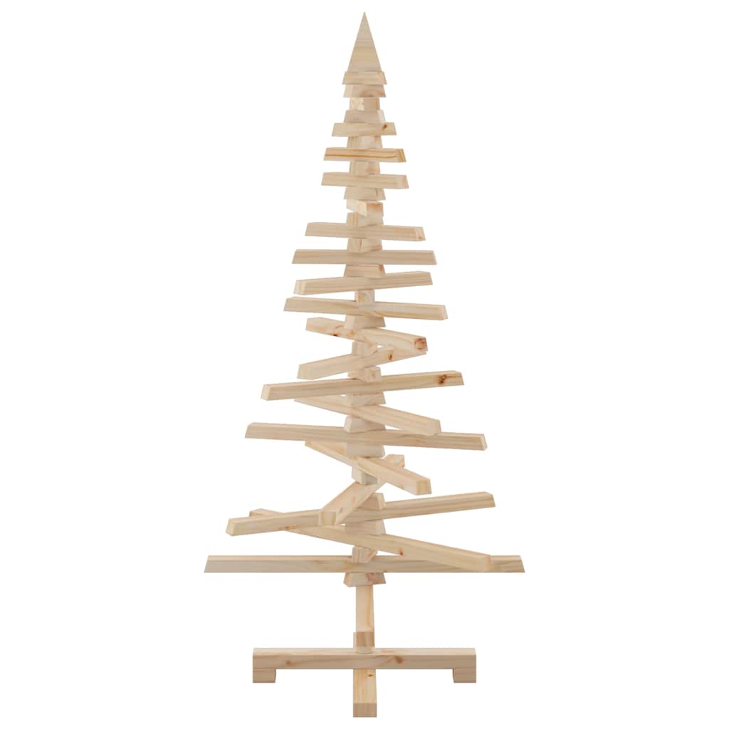 Wooden Christmas Tree Solid Pine Wood Natural with Unfinished