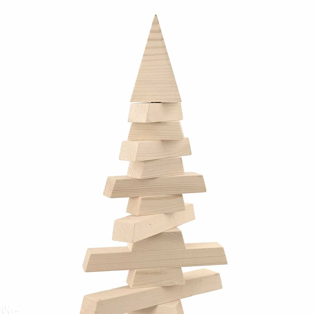 Wooden Christmas Tree Solid Pine Wood Natural with Unfinished