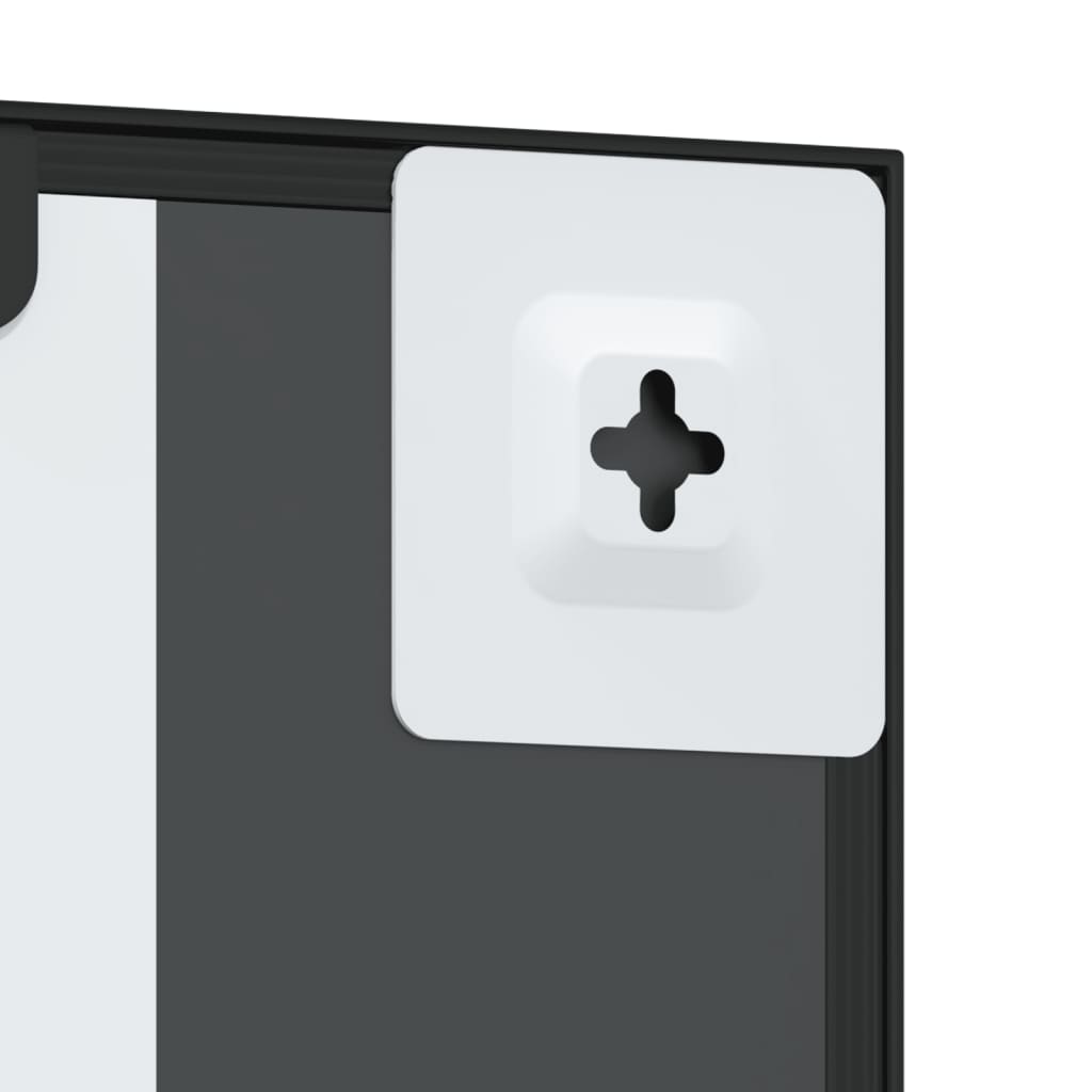 Wall Mirror Black 60x100 cm Rectangle Iron