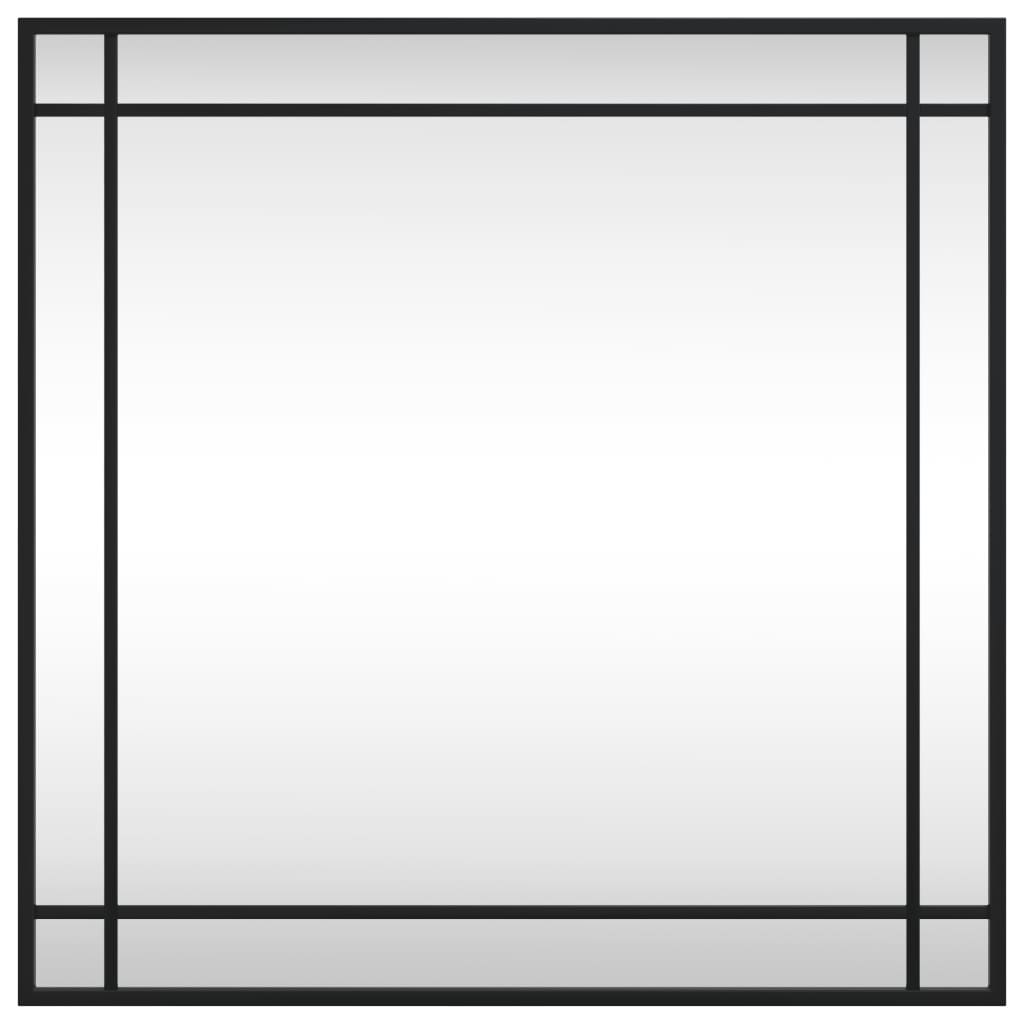 Wall Mirror Black 60x60 cm Square Iron