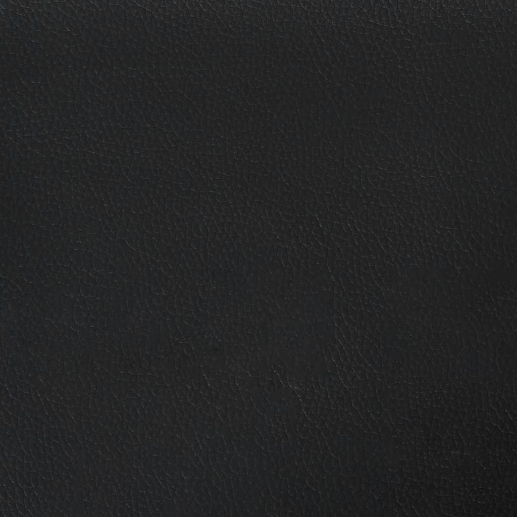 2-Seater Sofa Black 120 cm Faux Leather