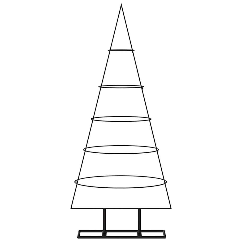 Metal Christmas Tree for Decoration Black 125 cm