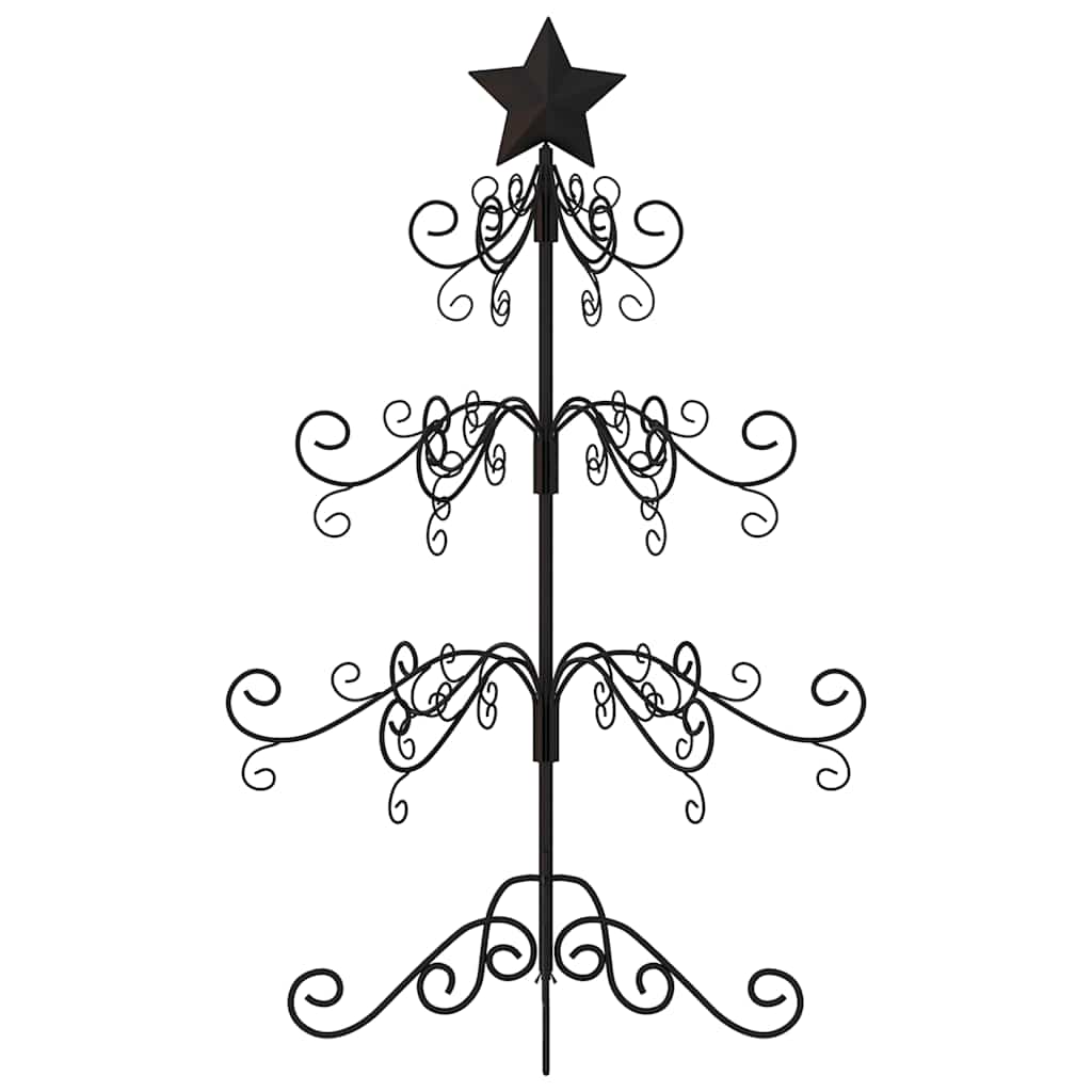 Metal Christmas Tree Powder-coated Steel Black