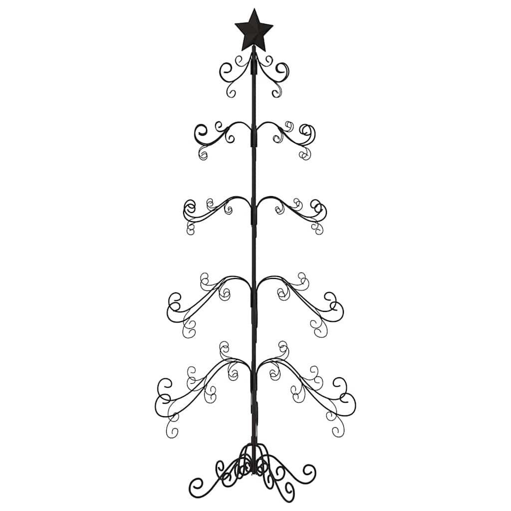 Metal Christmas Tree Powder-coated Steel Black