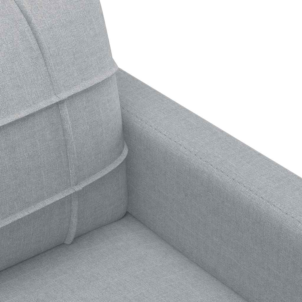 Sofa Chair Light Grey 60 cm Fabric