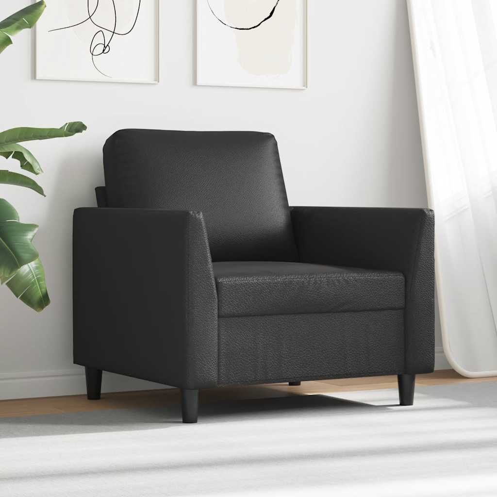 Sofa Chair Black 60 cm Faux Leather