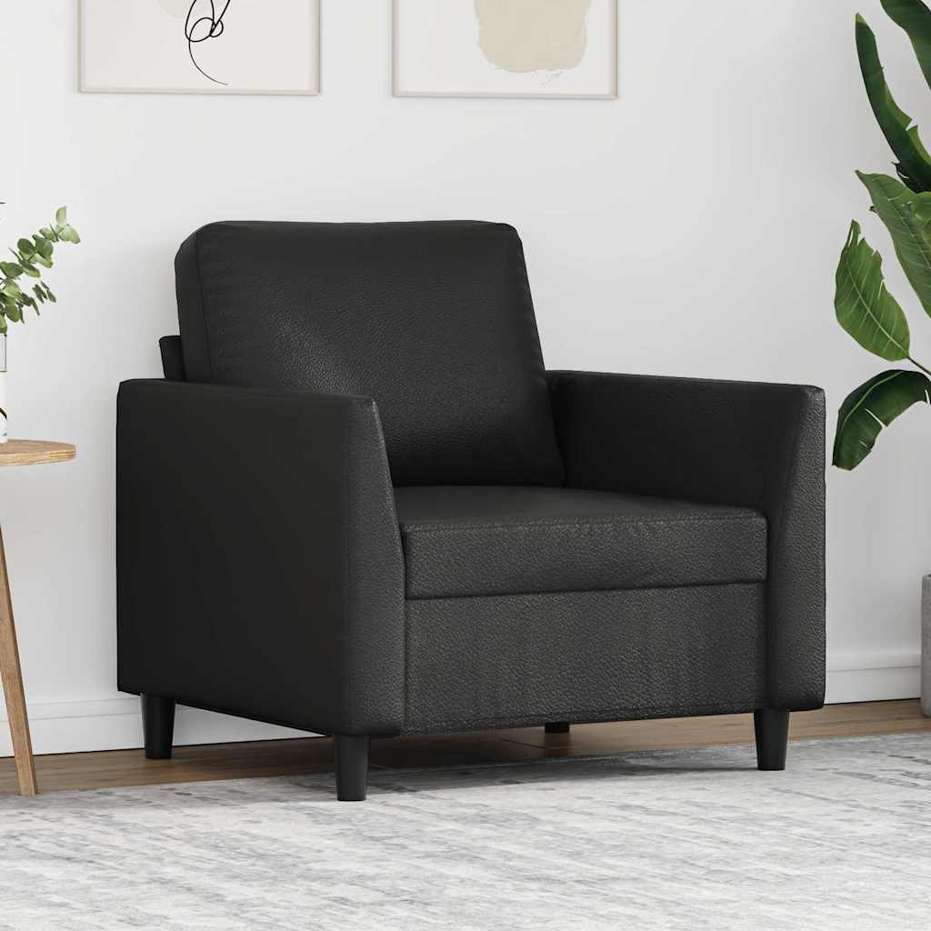Sofa Chair Black 60 cm Faux Leather