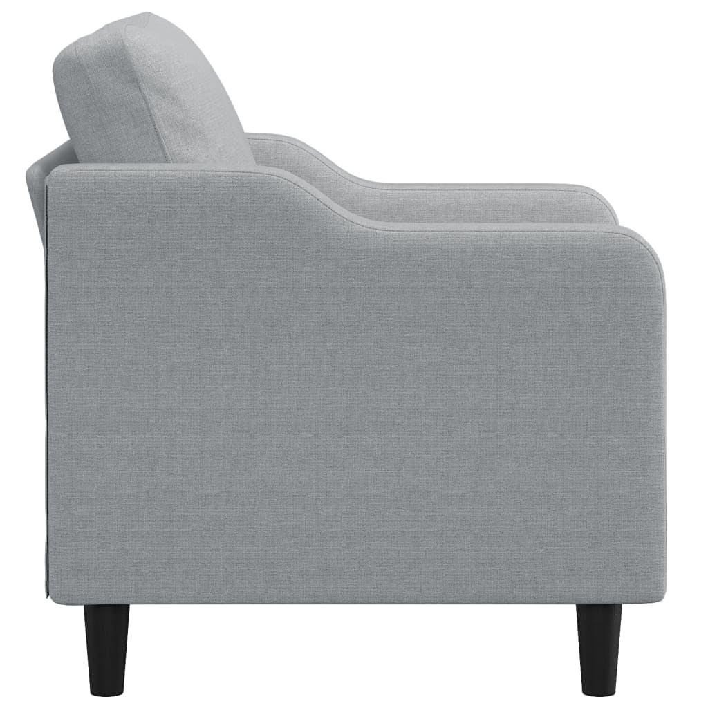 Sofa Chair Light Grey 60 cm Fabric
