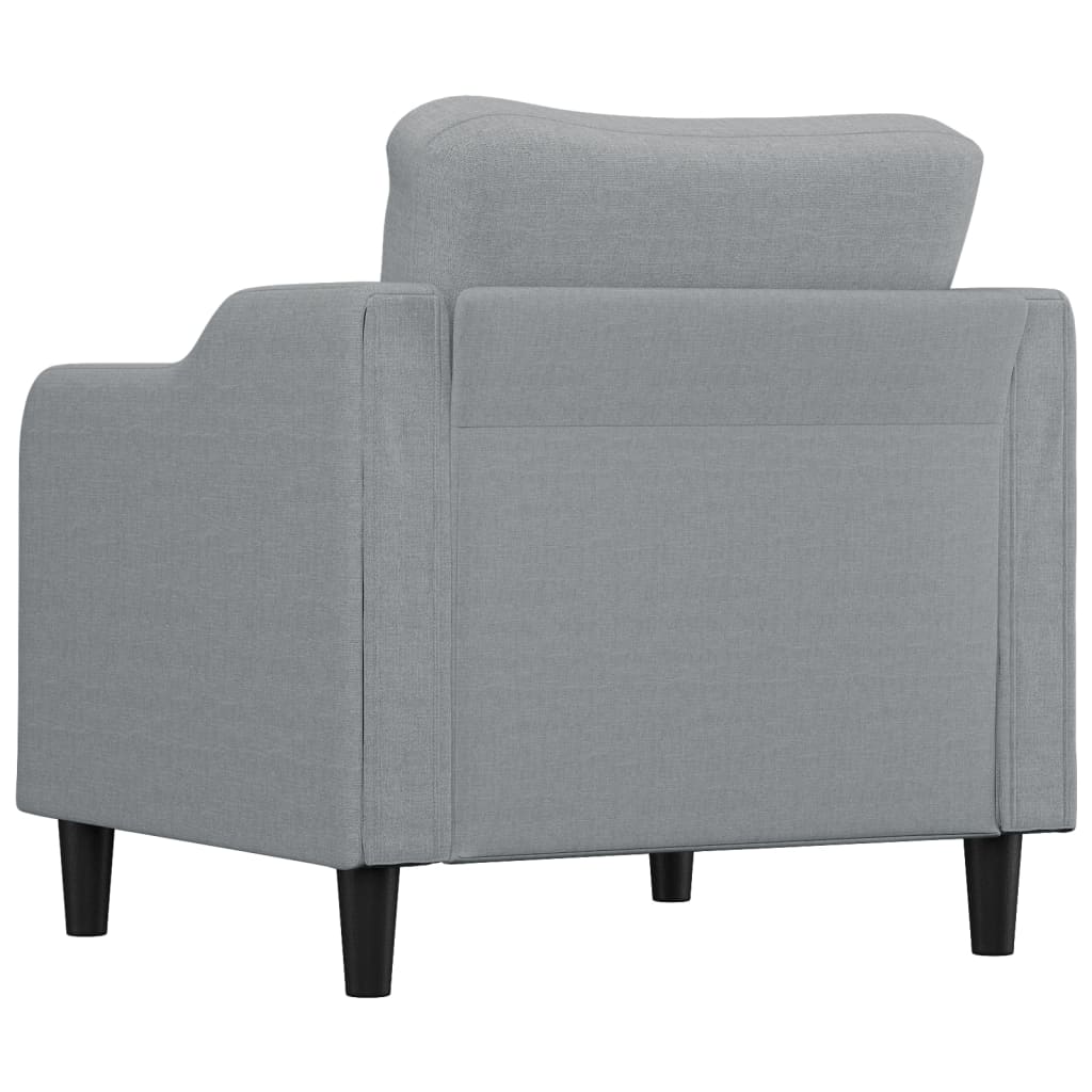 Sofa Chair Light Grey 60 cm Fabric