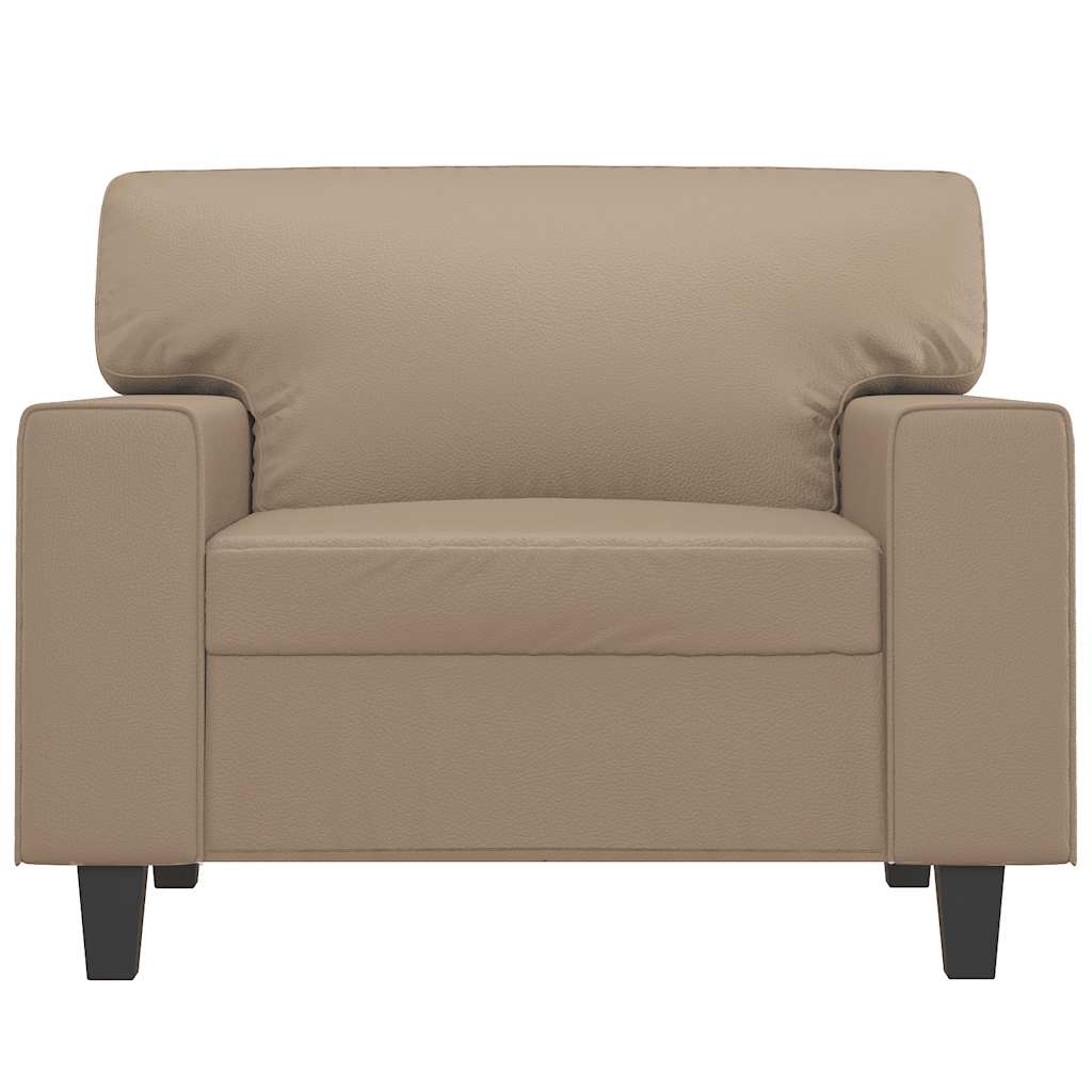 Sofa Chair Cappuccino 60 cm Faux Leather