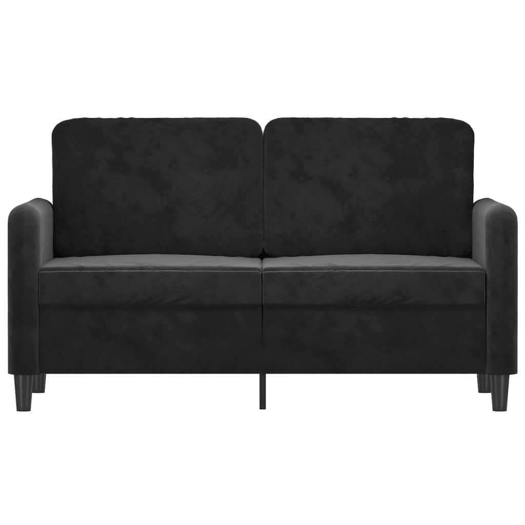2-Seater Sofa Black 120 cm Velvet