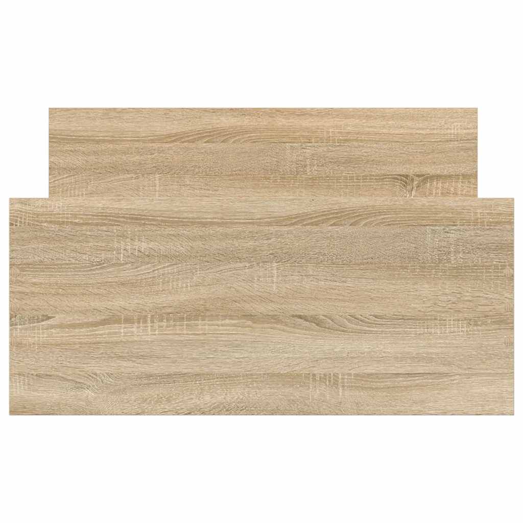 Bed Frame without Mattress Sonoma Oak 90x190 cm Engineered Wood
