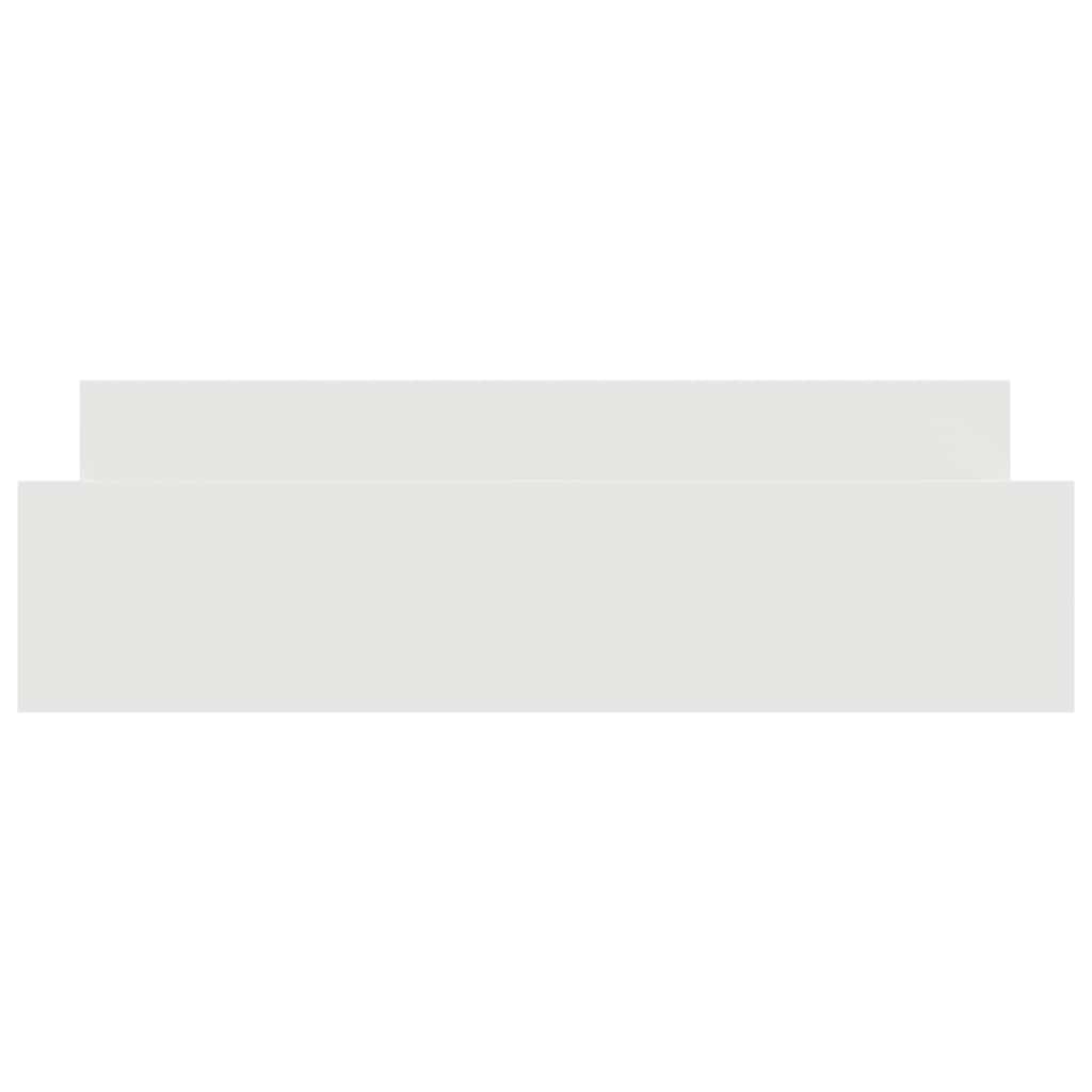 Bed Frame without Mattress White 183x203 cm King
