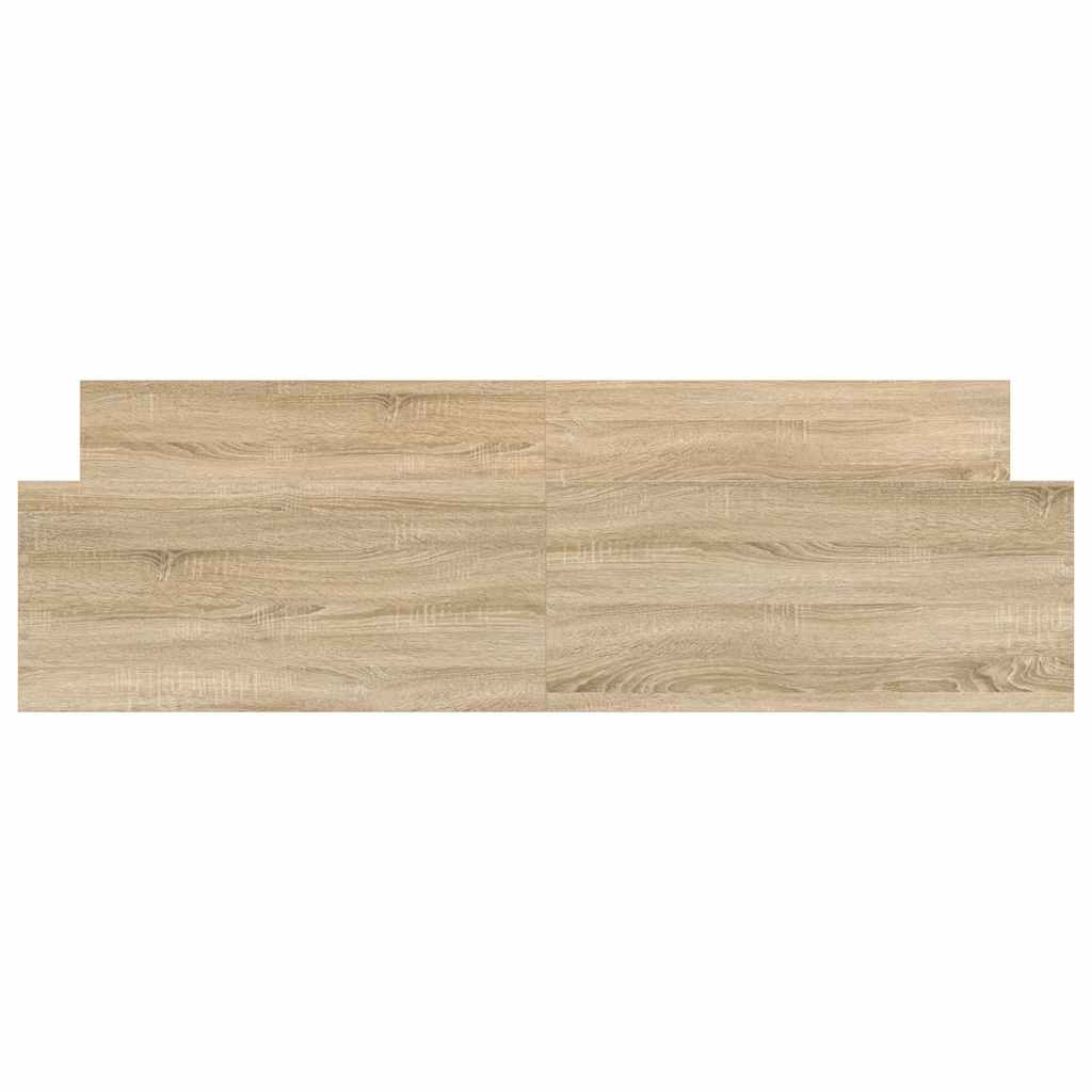 Bed Frame without Mattress Sonoma Oak 183x203 cm King