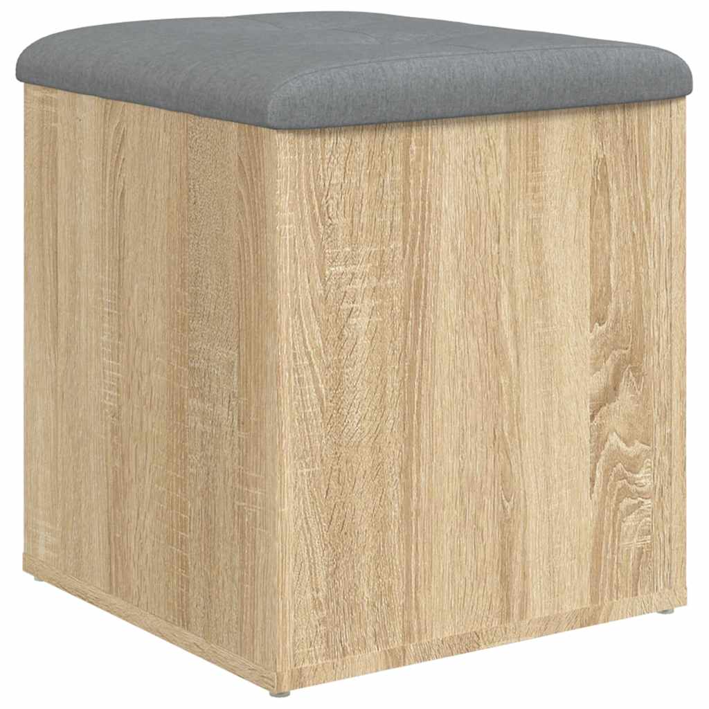 Storage Bench Sonoma Oak 42x42x45 cm Engineered Wood