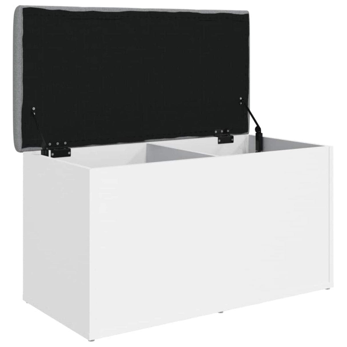 Storage Bench White 82x42x45 cm Engineered Wood