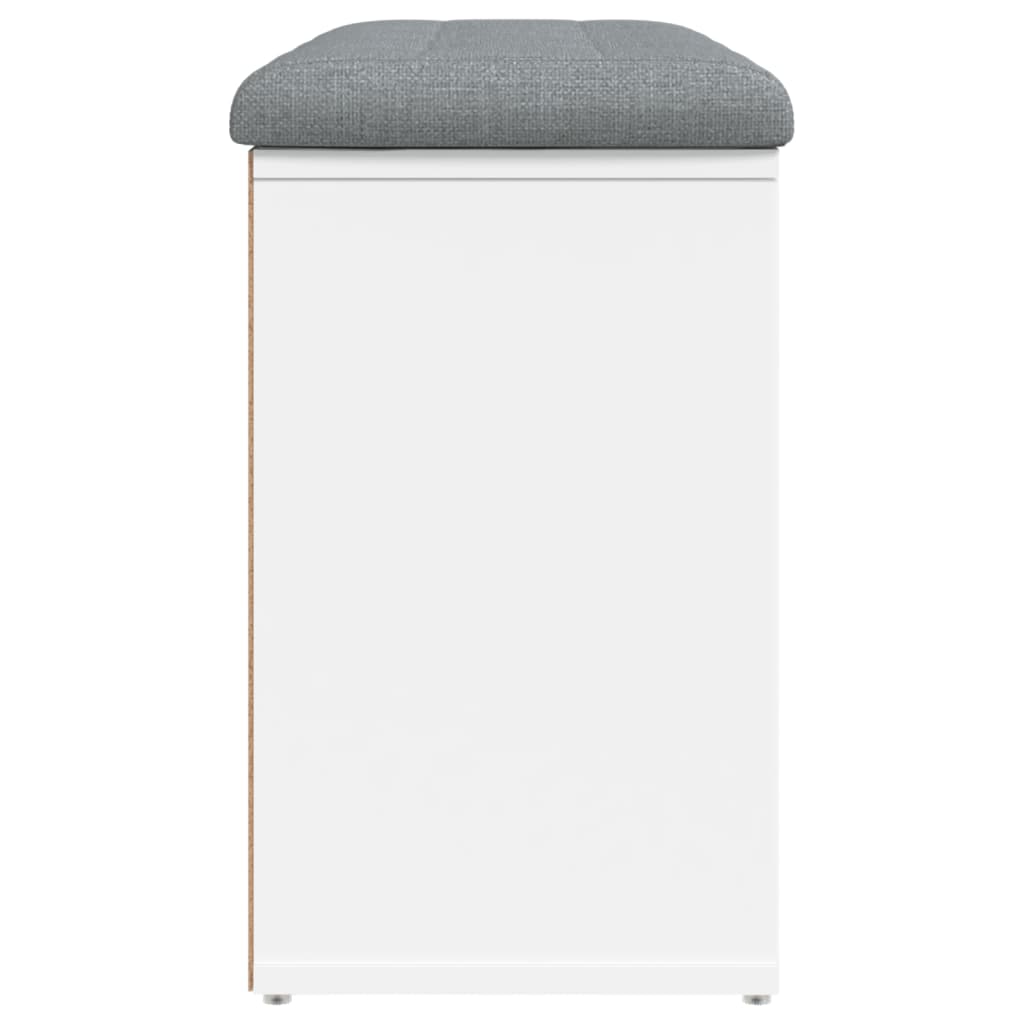 Shoe Bench White 82x32x50 cm Engineered Wood