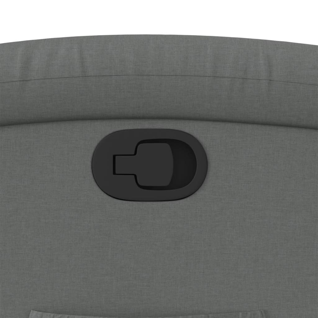 Stand up Recliner Chair Dark Grey Fabric